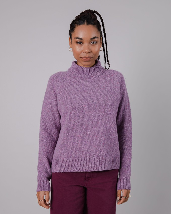 Perkins Pullover aus Wolle Grape from Brava Fabrics