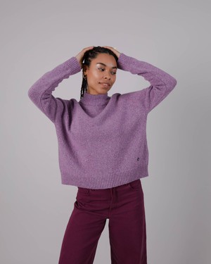 Perkins Pullover aus Wolle Grape from Brava Fabrics