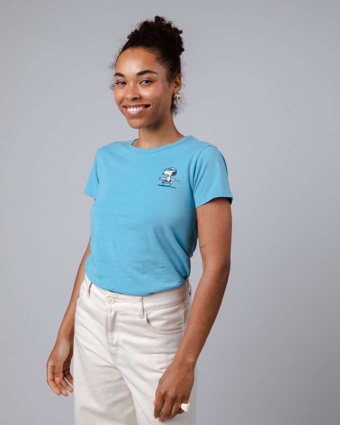 Peanuts Beach Slim Fit T-Shirt Blau from Brava Fabrics