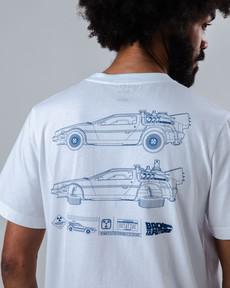 BTTF Blueprint T-Shirt Ecru via Brava Fabrics