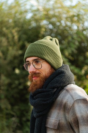 Hat N°1 - DutchMerino (S- Olive green) from BROL - Bewust Breigoed