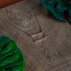 PATRICIA Rosegold Necklace Hammered from Cano