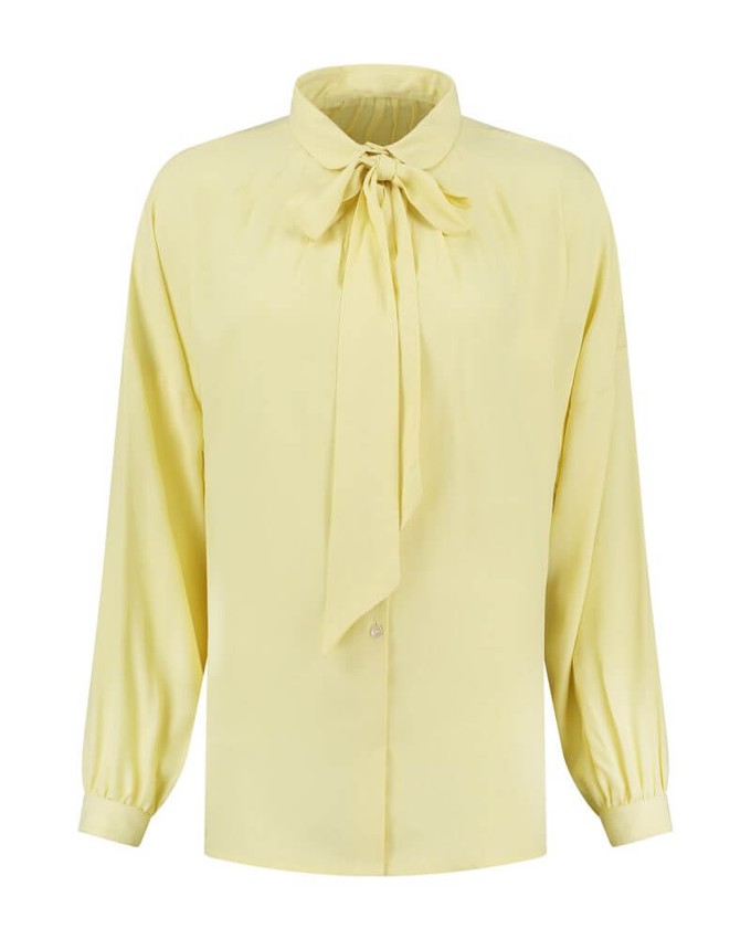 Bow Blouse Yellow from Charlie Mary