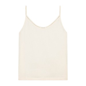 Crêpe Cotton Singlet Crème from Charlie Mary