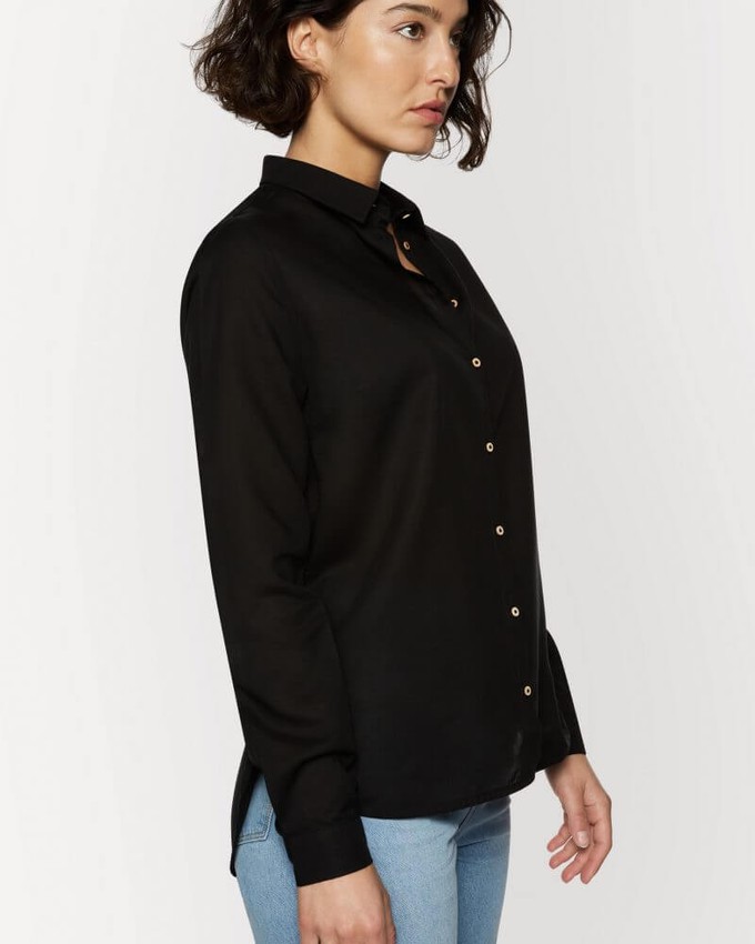 Michelle Shirt Black Tencel from Charlie Mary