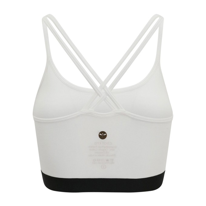 Chess Board Yoga Bra White from chaYkra