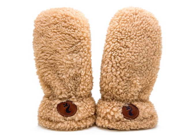 thies 1856 ® Sheepskin Gloves / Mittens beige (W/M/X) from COILEX