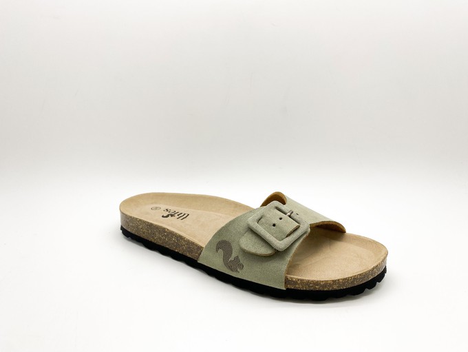 thies 1856 ® Eco Bio Covered Strap Sandal vegan khaki (W/X) from COILEX