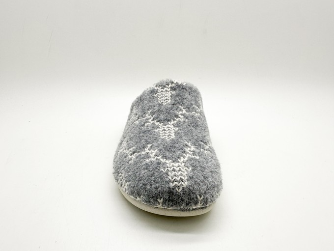 thies 1856 ® Recycled Reindeer PET Slipper vegan grey (W/X) from COILEX