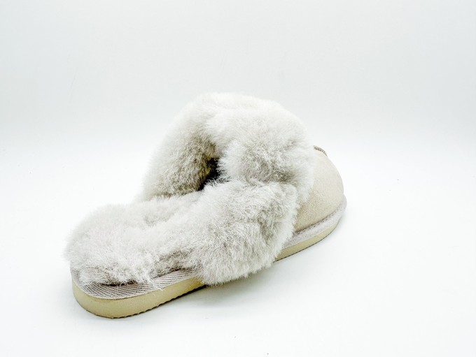 thies 1856 ® Sheepskin Slipper grey cream (W) from COILEX