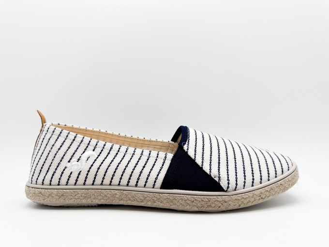 thies ® Mallorca Organic Cotton Espadrille vegan navy stripe (W) from COILEX