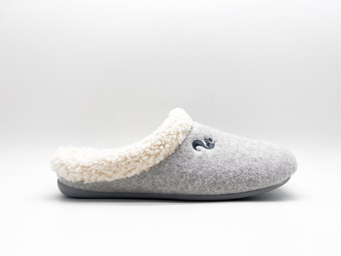 thies 1856 ® Organic Cozy Slipper light grey (W/X) from COILEX