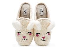 thies 1856 ® Organic Rabbit Slipper vegan off white (W/X) via COILEX