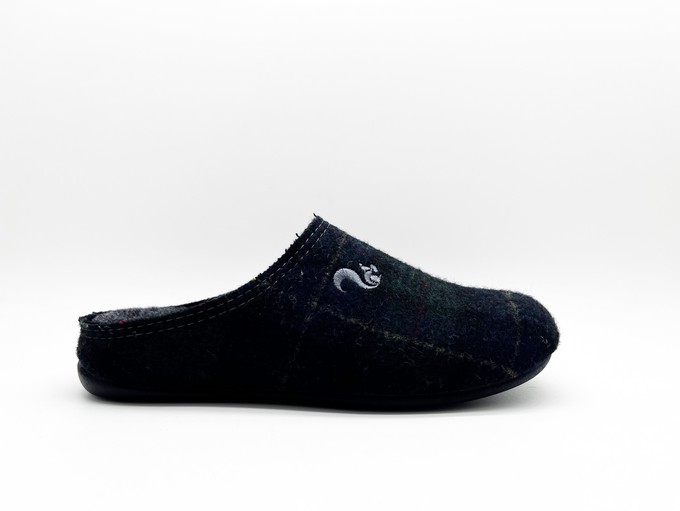 thies 1856 ® Rec Check Slipper dark navy (W/X) from COILEX