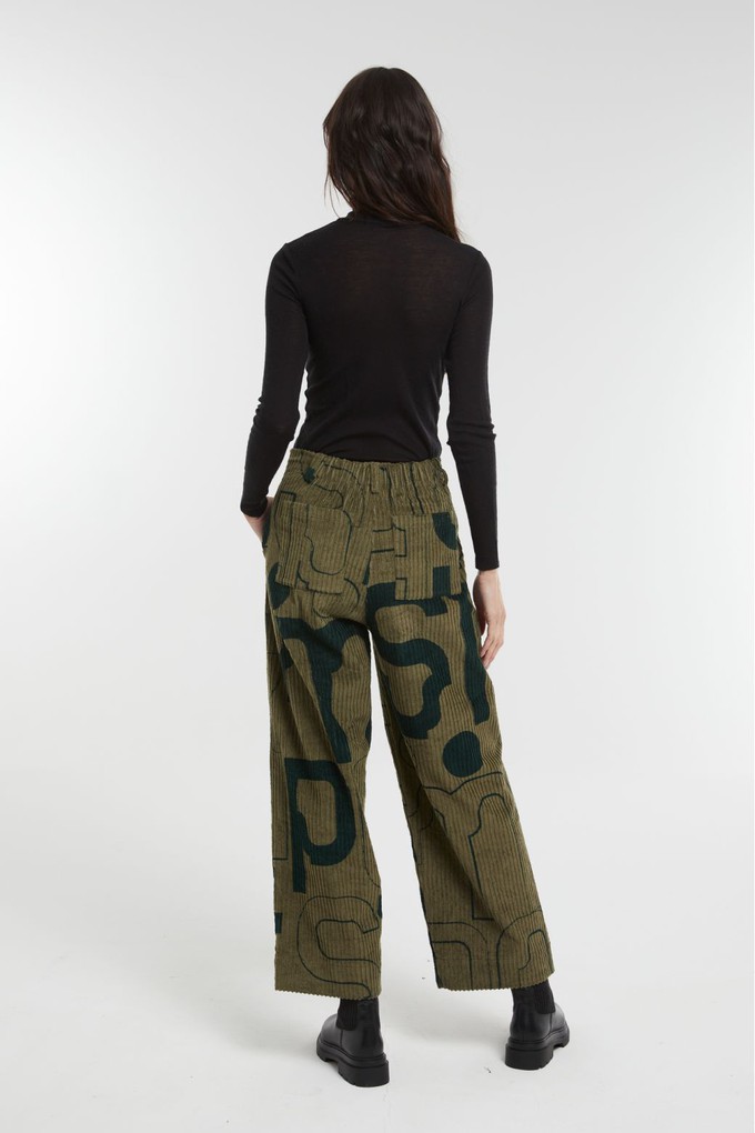 BICOLOR KHAKI VICTOR LYRIQUE PANTS from Cool and Conscious