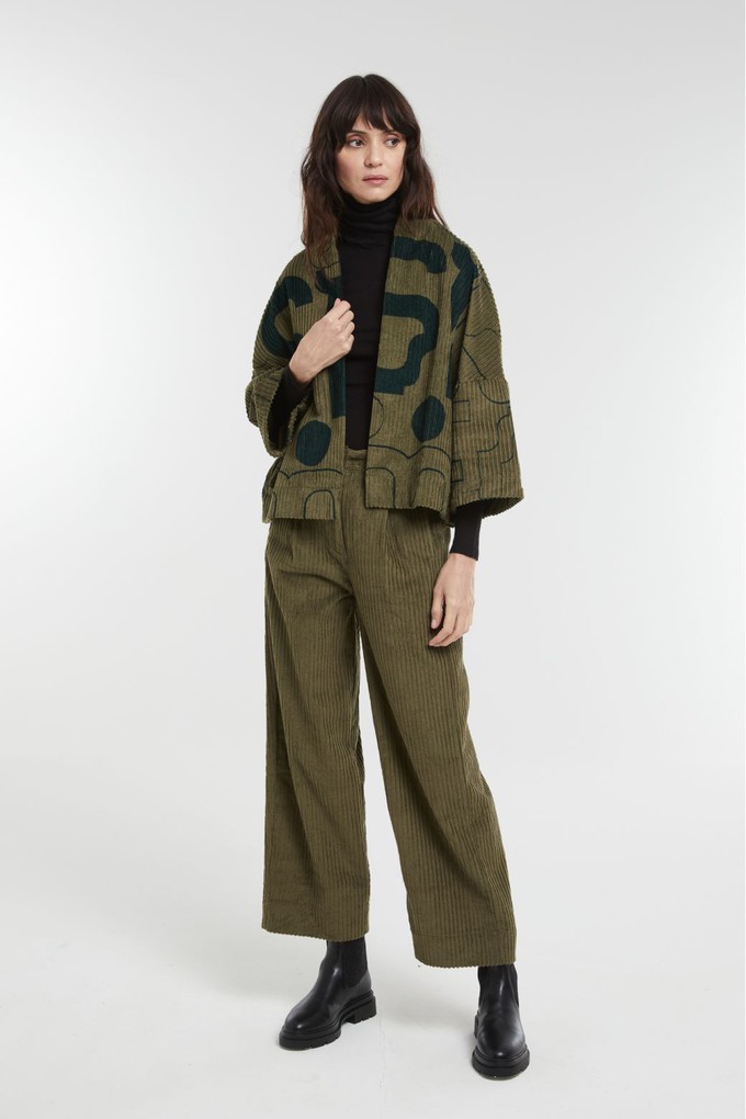 BICOLOR KHAKI ADA LYRIQUE JACKET from Cool and Conscious