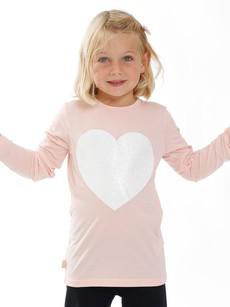 Eukalyptus T-Shirt Aura Rosa mit Herz via CORA happywear