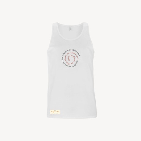 Organic men’s tanktop – I AM WHOLE – Daily Mantra from Daily Mantra