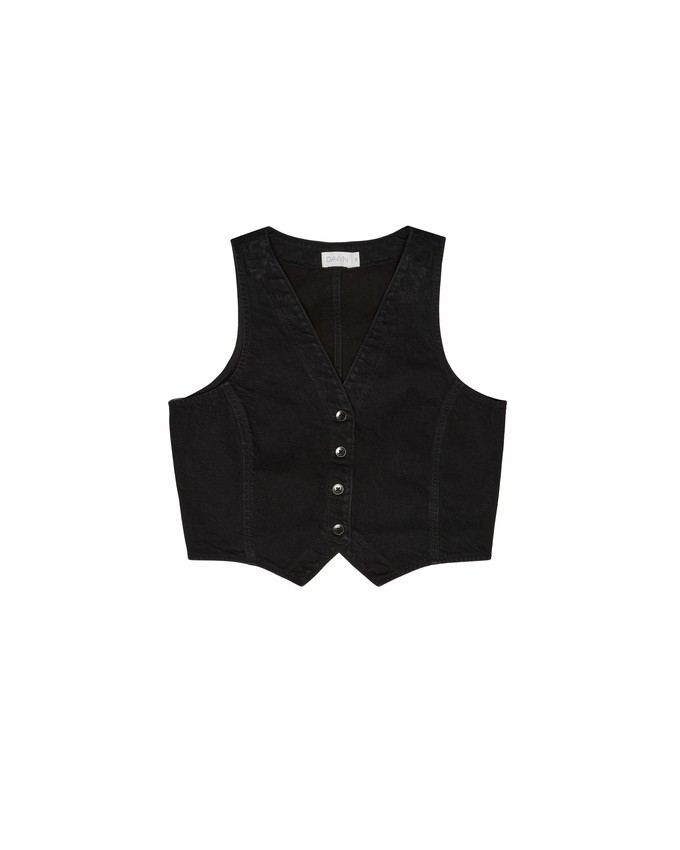 ASTRA - Denim Vest - Black from DAWN Denim