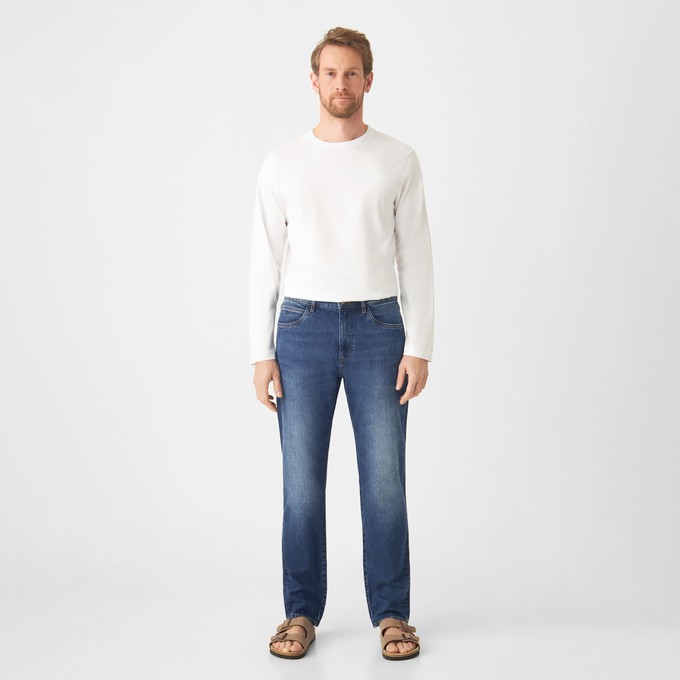 DUSK Regular Straight Minimal Stretch - Classic - Dark Blue from DAWN Denim