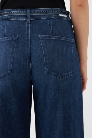 BLINK High Waist Wide Cropped - Dark Blue from DAWN Denim