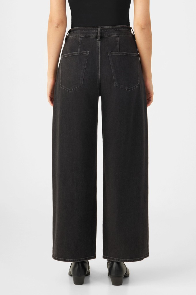 BLINK High Waist Wide Cropped - Black Denim from DAWN Denim