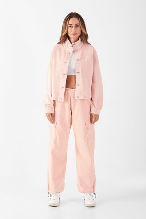 RAY - Mid Waist Spray Pant - Corduroy - Rose from DAWN Denim