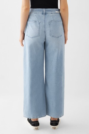 BLINK High Waist Wide Cropped - Light Blue from DAWN Denim