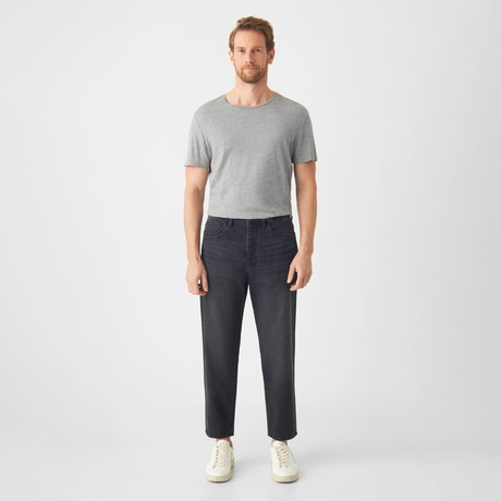 RISE Relaxed Tapered Minimal Stretch - Basic - Vintage Black from DAWN Denim