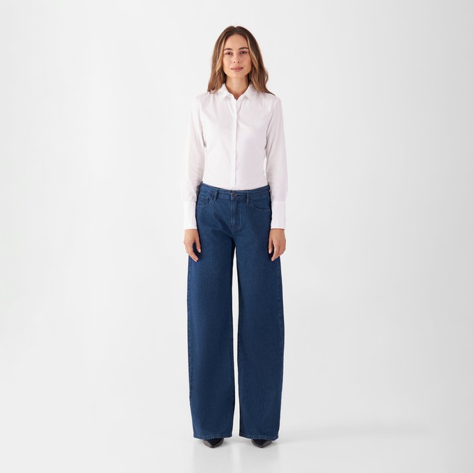 SUNNY Wide Leg Minimal Stretch - Classic - Dark Blue from DAWN Denim