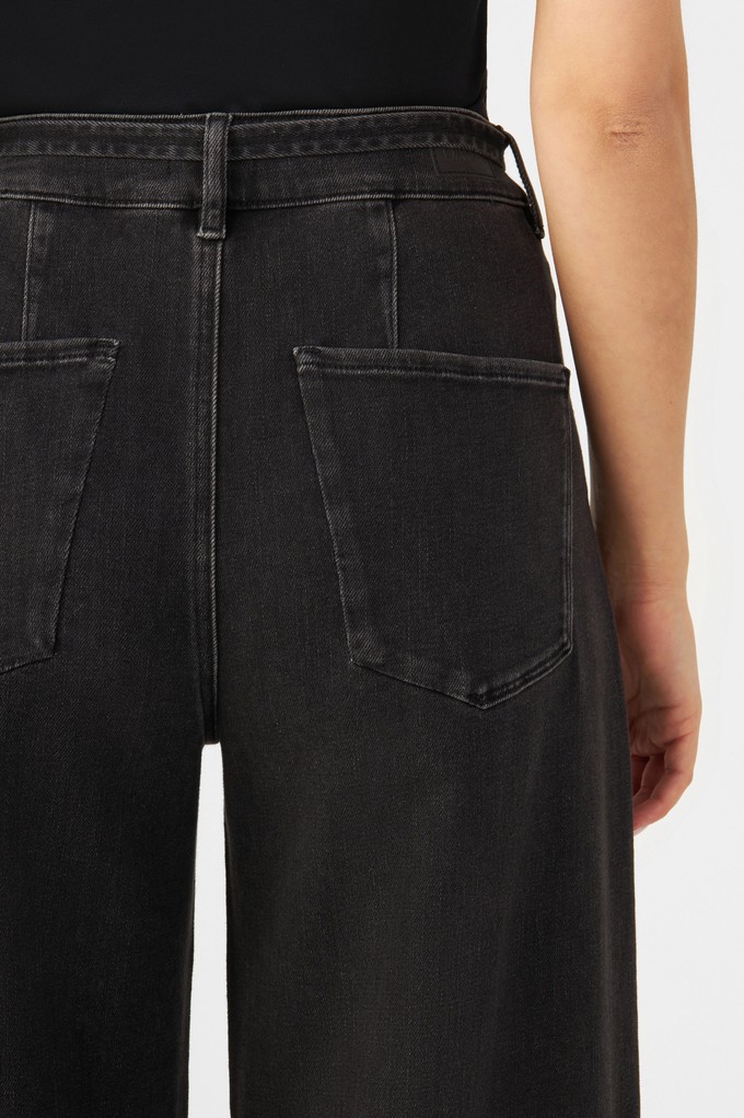 BLINK High Waist Wide Cropped - Black Denim from DAWN Denim