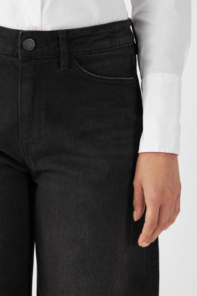 ASH Barrel Leg Minimal Stretch - Basic- Black Denim from DAWN Denim