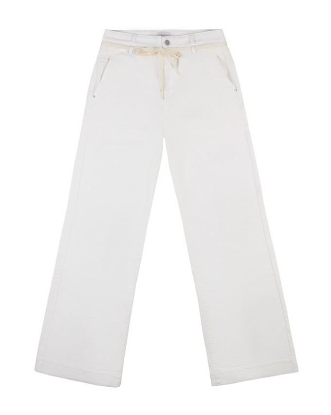 DEW Flared - Soft Denim - French Pocket - White from DAWN Denim