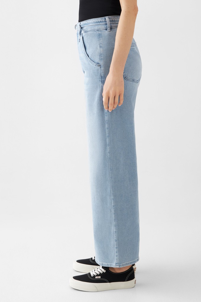 BLINK High Waist Wide Cropped - Light Blue from DAWN Denim