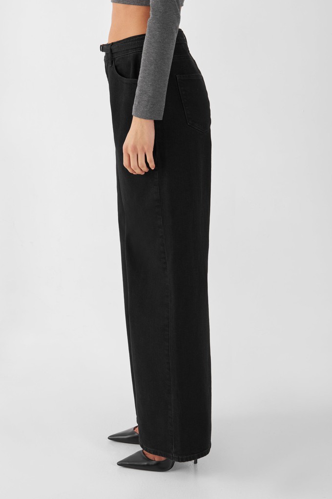 SUNNY Wide Leg Minimal Stretch - Classic - Black from DAWN Denim