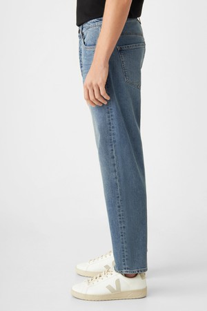 RISE Relaxed Tapered Minimal Stretch - Basic - Vintage Blue from DAWN Denim