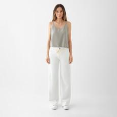 DEW Flared - Soft Denim - French Pocket - White via DAWN Denim