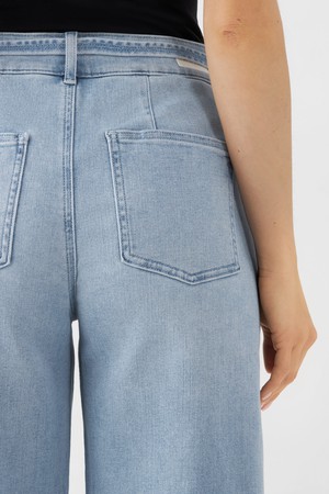 BLINK High Waist Wide Cropped - Light Blue from DAWN Denim