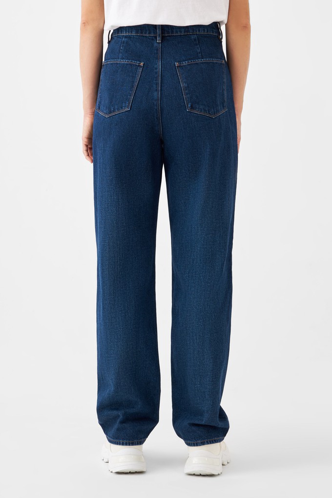 DAWN Wide Straight Non-Stretch - Minimal - Dark Blue from DAWN Denim