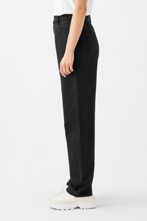 DAWN Wide Straight Non-Stretch - Minimal - Black Denim from DAWN Denim