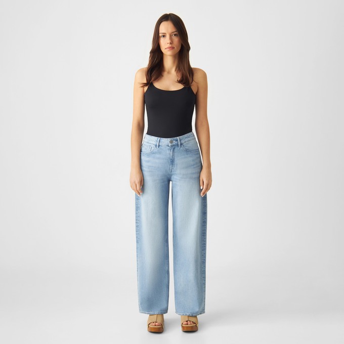 ASH Barrel Leg Minimal Stretch - Basic - Bright Blue from DAWN Denim