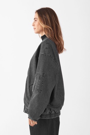 PEACER Denim Jacket - Dark Grey - Women from DAWN Denim