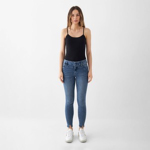 SUN UP Skinny Powerstretch - Design Details - Medium Blue from DAWN Denim