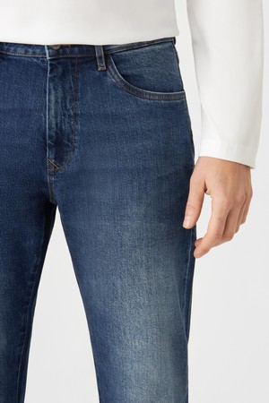 DUSK Regular Straight Minimal Stretch - Classic - Dark Blue from DAWN Denim