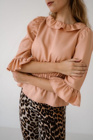 KATE TOP - PEACH from ELJO THE LABEL