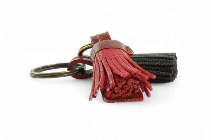 Mini Leather Tassel Keyring from Elvis & Kresse