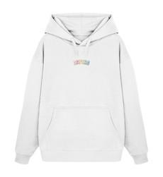 Oversized Hoodie Color White via espero