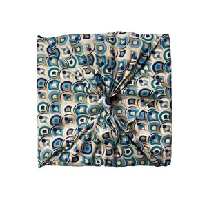 Fabric Gift Wrap Furoshiki Cloth - Christmas 9 Piece Multi-style Single Sided from FabRap