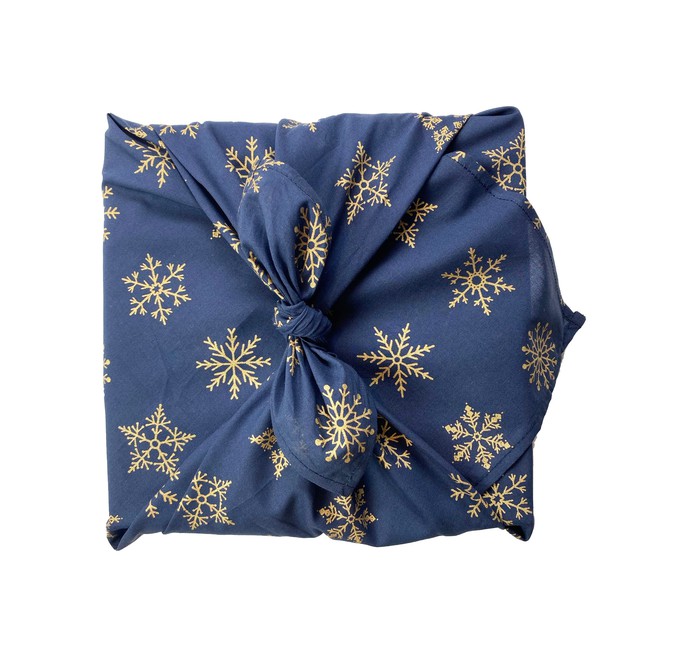 Fabric Gift Wrap Furoshiki Cloth - Christmas 9 Piece Multi-style Single Sided from FabRap