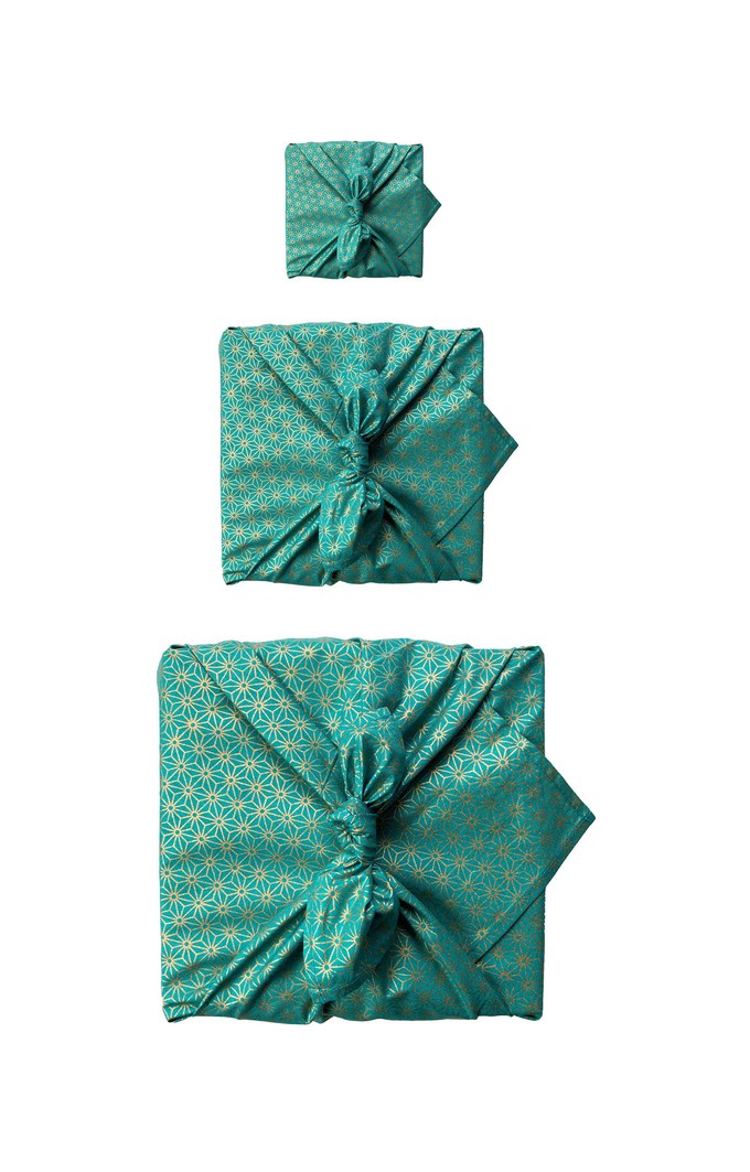 Furoshiki Gift Wrap Jade Fabric Gift Wrap from FabRap